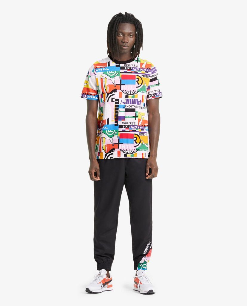PUMA - Áo thun nam cổ tròn tay ngắn International Sportstyle