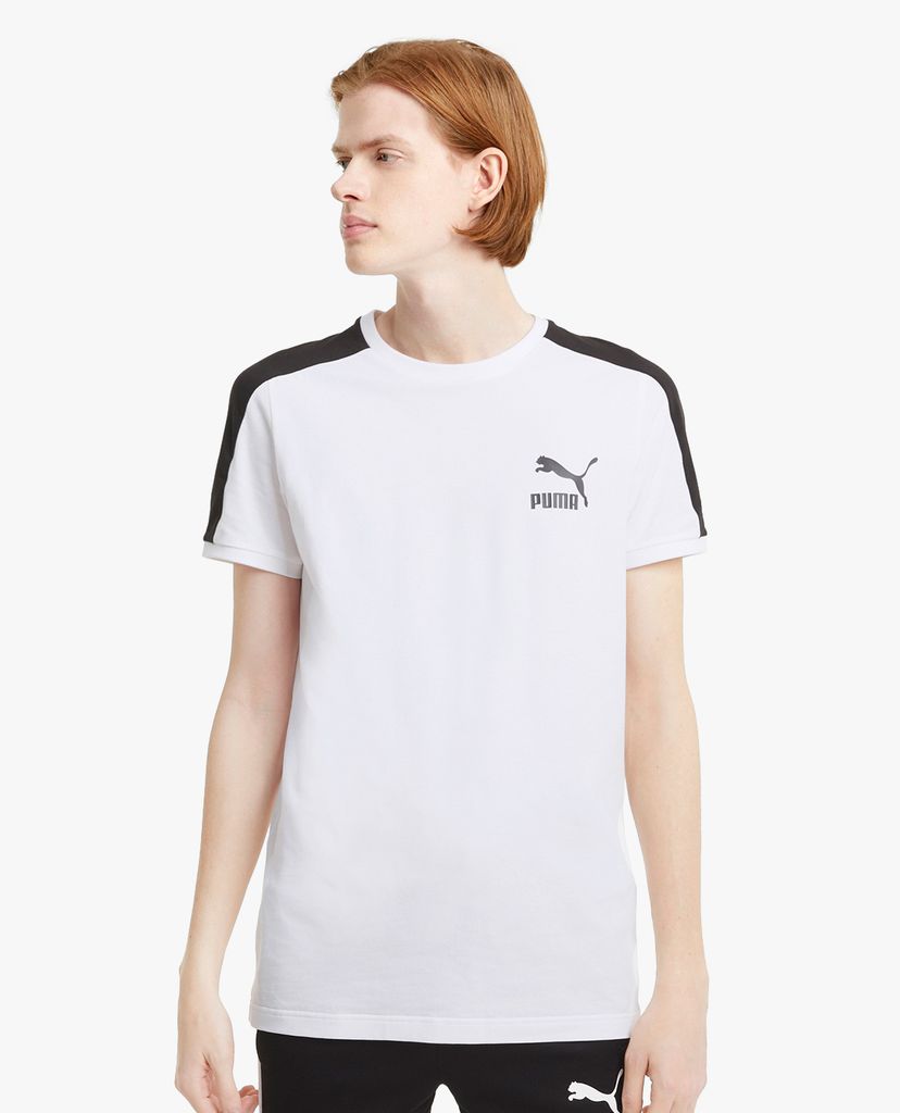 PUMA - Áo thun thể thao nam cổ tròn ngắn tay Iconic T7 Train