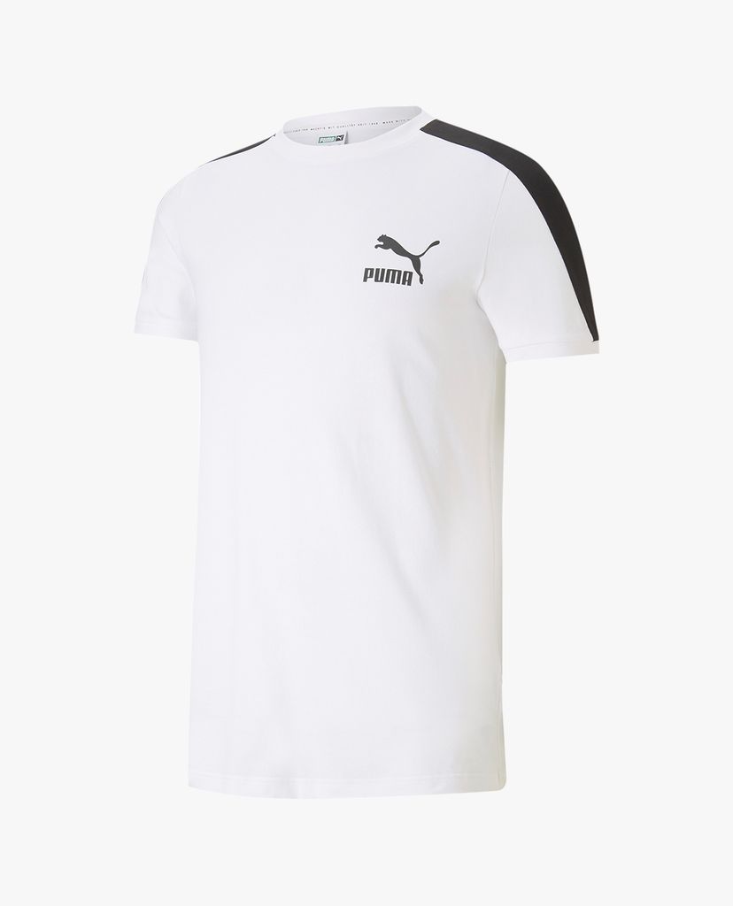 PUMA - Áo thun thể thao nam cổ tròn ngắn tay Iconic T7 Train