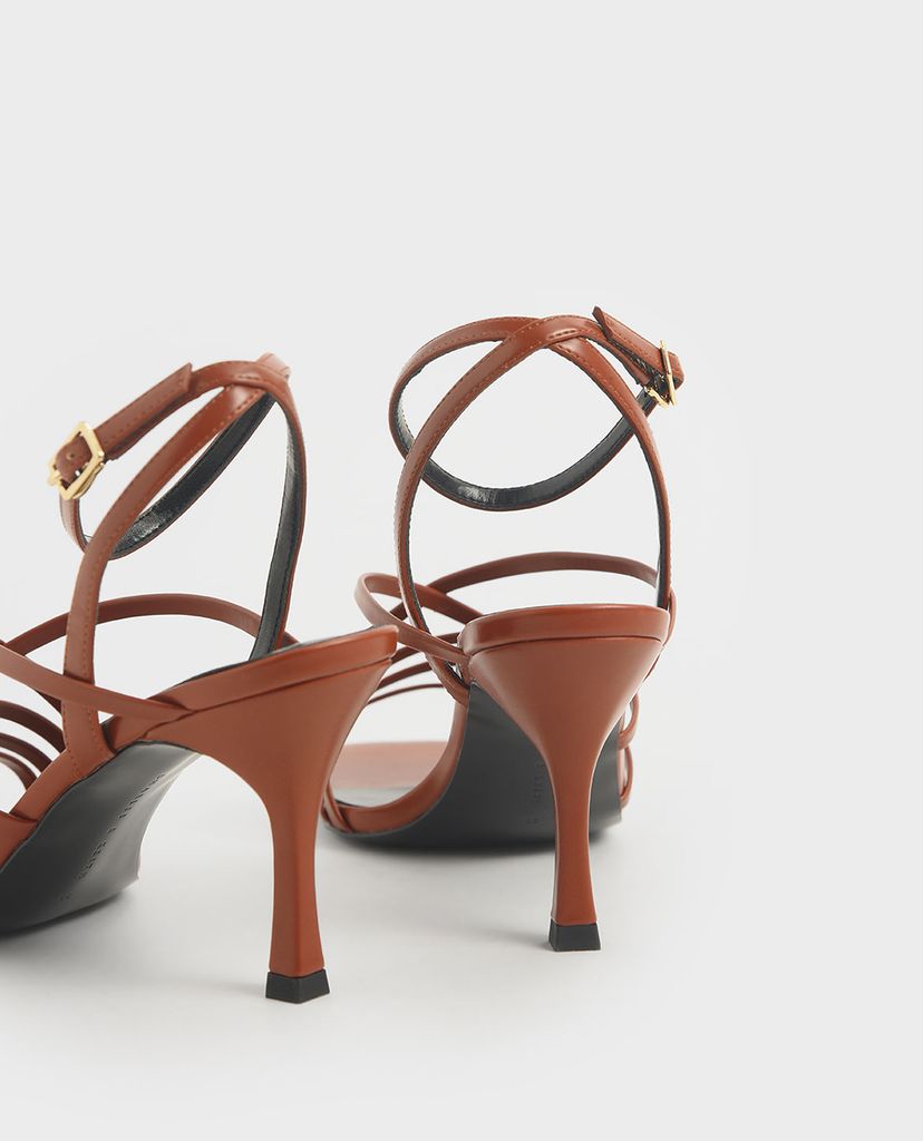 CHARLES & KEITH - Giày cao gót quai mảnh đan chéo Strappy Heeled