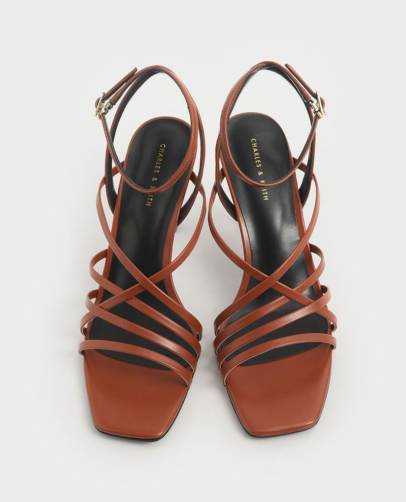 CHARLES & KEITH - Giày cao gót quai mảnh đan chéo Strappy Heeled