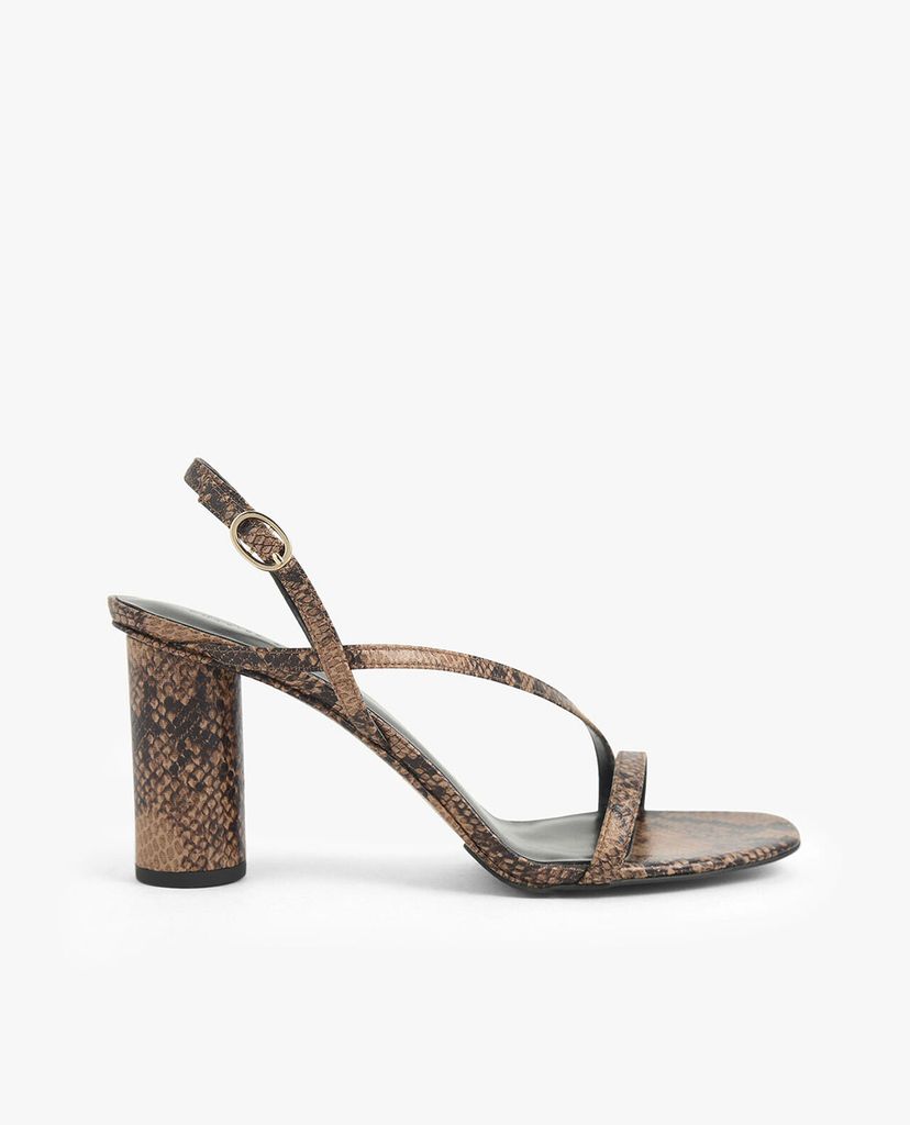 CHARLES & KEITH - Giày cao gót Asymmetric Strap Cylindrical
