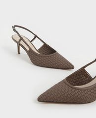 CHARLES & KEITH - Giày cao gót mũi nhọn quai mảnh hiện đại