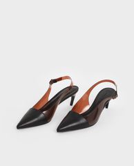 CHARLES & KEITH - Giày cao gót mũi nhọn See Through Effect Metallic