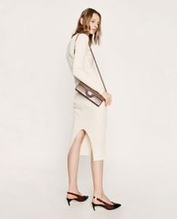 CHARLES & KEITH - Giày cao gót mũi nhọn See Through Effect Metallic