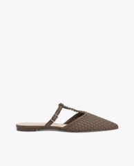 CHARLES & KEITH - Giày đế bệt nữ mũi nhọn Woven T Bar