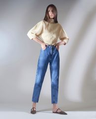 CHARLES & KEITH - Giày đế bệt nữ mũi nhọn Woven T Bar