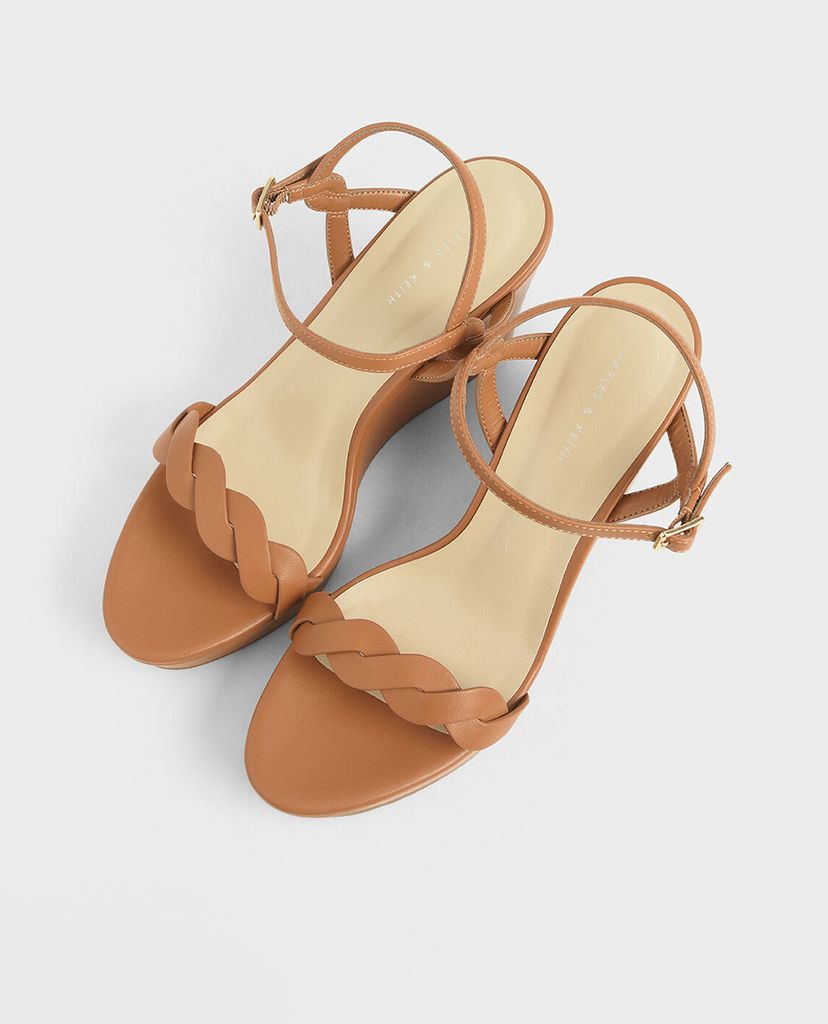 CHARLES & KEITH - Giày đế xuồng hở mũi Twist Strap Platform