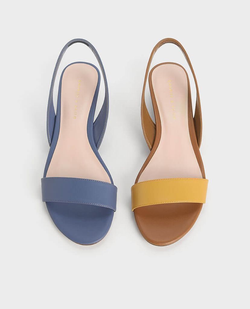 CHARLES & KEITH - Giày đế xuồng Two Tone Low Slingback