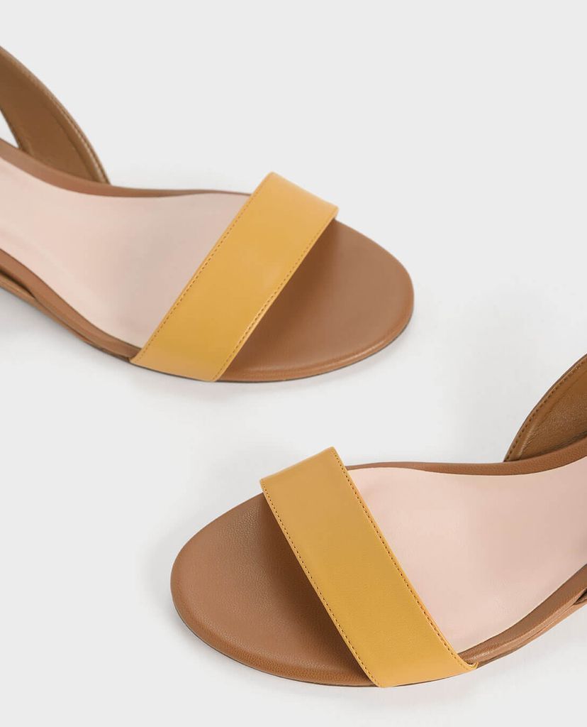 CHARLES & KEITH - Giày đế xuồng Two Tone Low Slingback