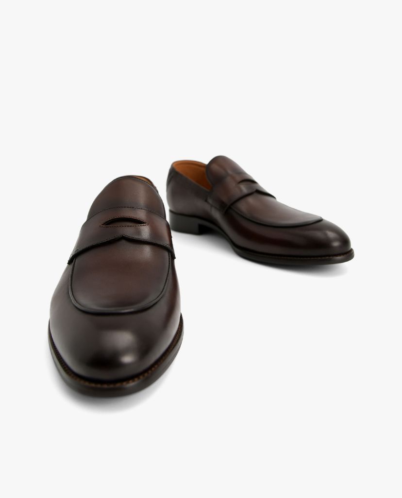 PEDRO - Giày tây nam mũi nhọn Leather Penny