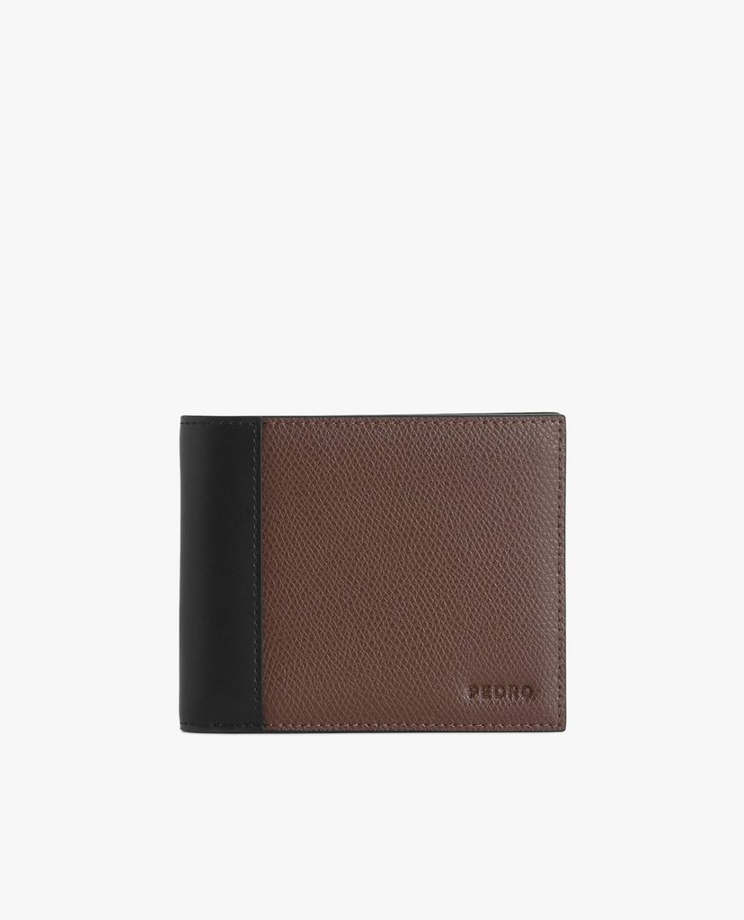 PEDRO - Ví nam da dạng gập Textured Leather Bi Fold