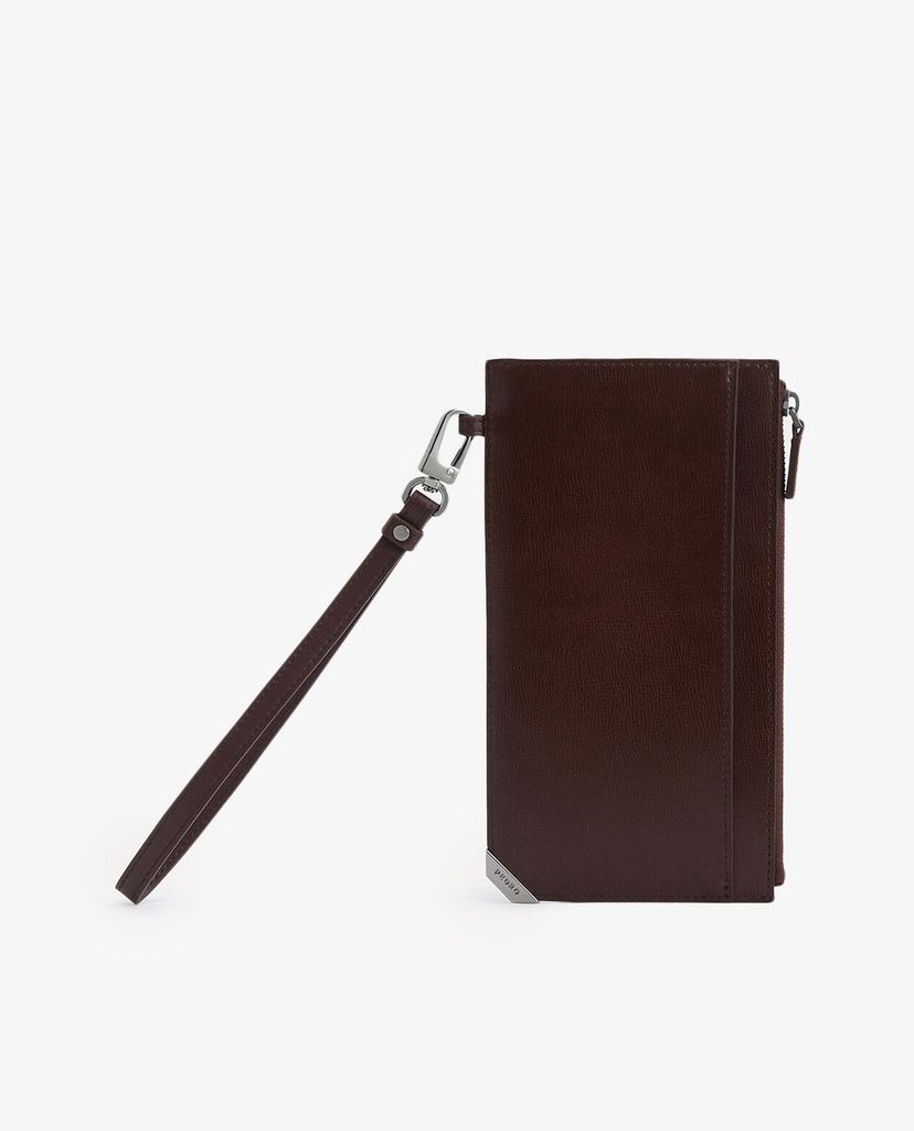 PEDRO - Ví nam cầm tay dáng dài phối ngăn đựng name card Textured Leather