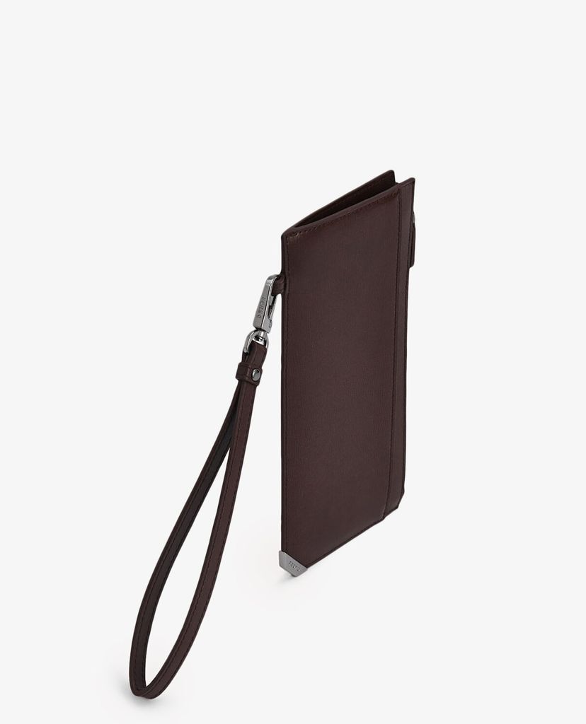 PEDRO - Ví nam cầm tay dáng dài phối ngăn đựng name card Textured Leather