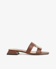 CHARLES & KEITH - Giày mules nữ quai ngang Leather Cut Out