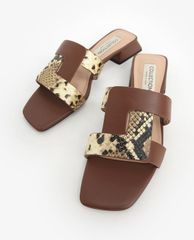 CHARLES & KEITH - Giày mules nữ quai ngang Leather Cut Out