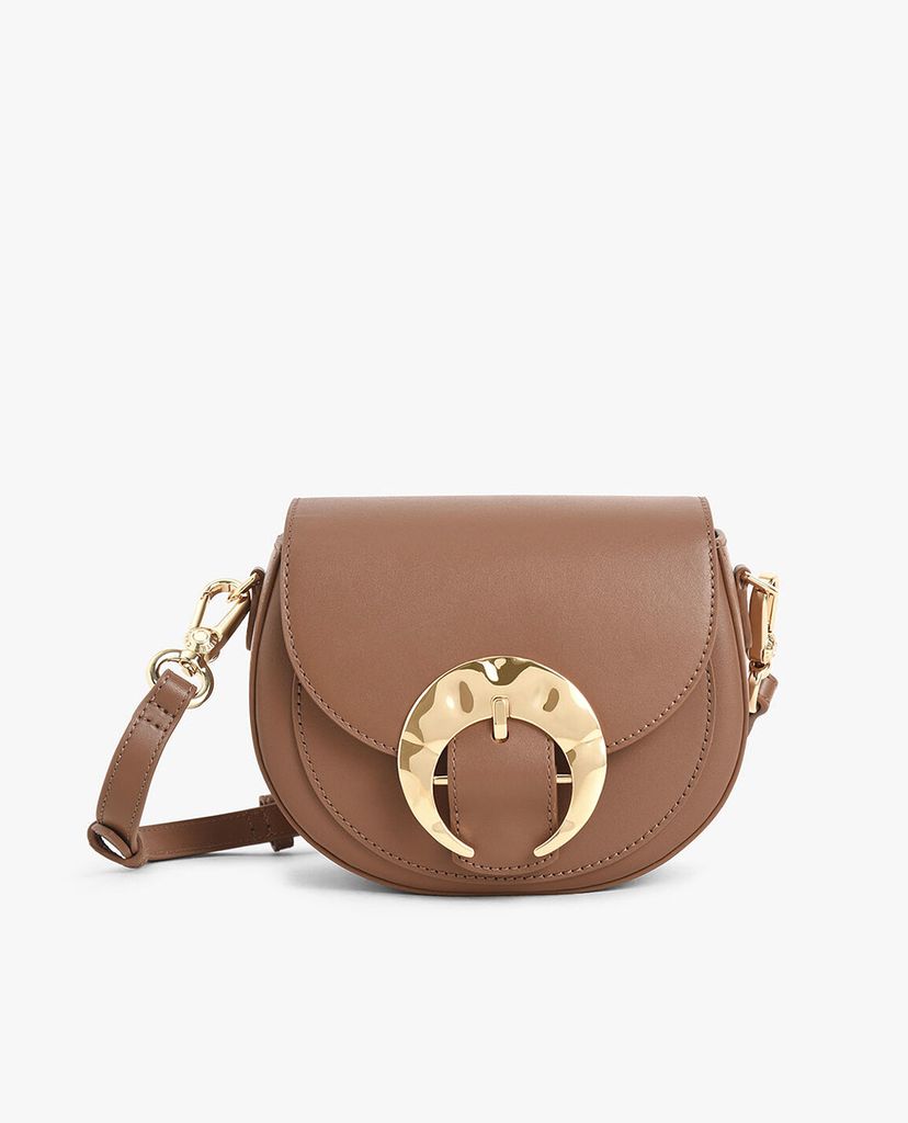 CHARLES & KEITH - Túi đeo chéo nữ Leather Saddle