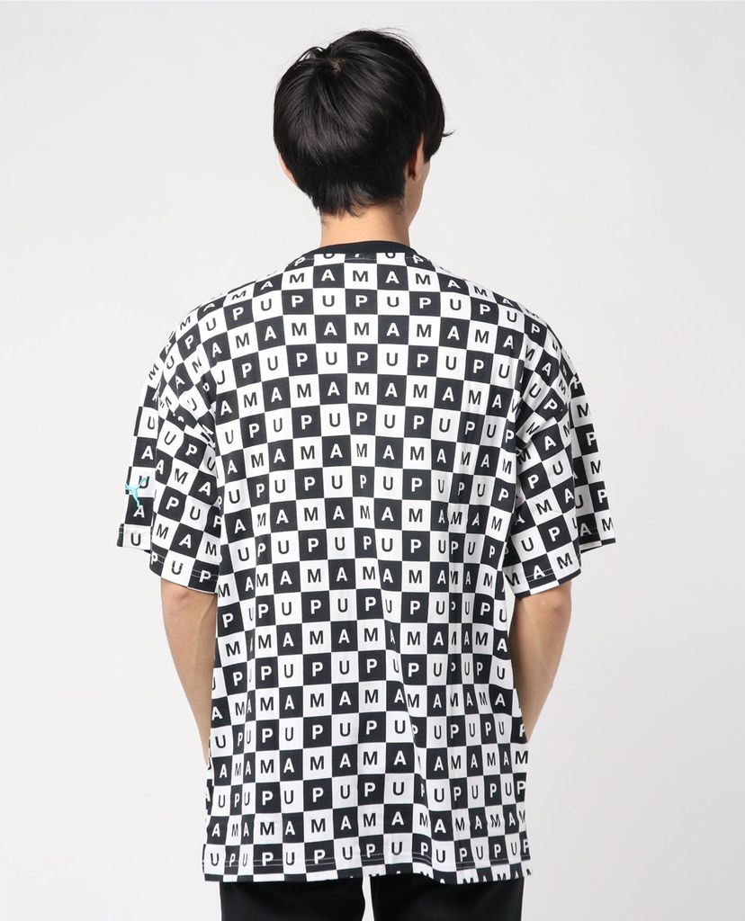 PUMA - Áo thun nam họa tiết ô vuông Checkboard AOP