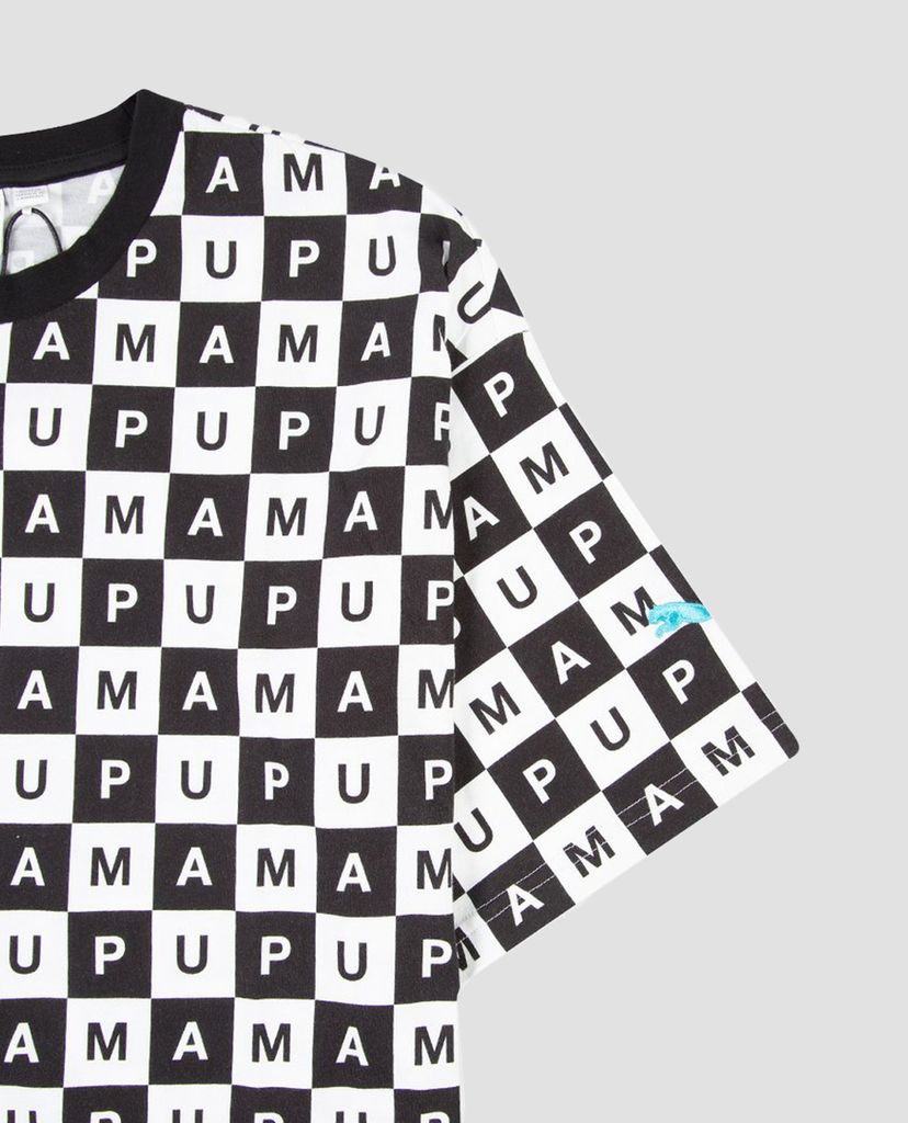 PUMA - Áo thun nam họa tiết ô vuông Checkboard AOP