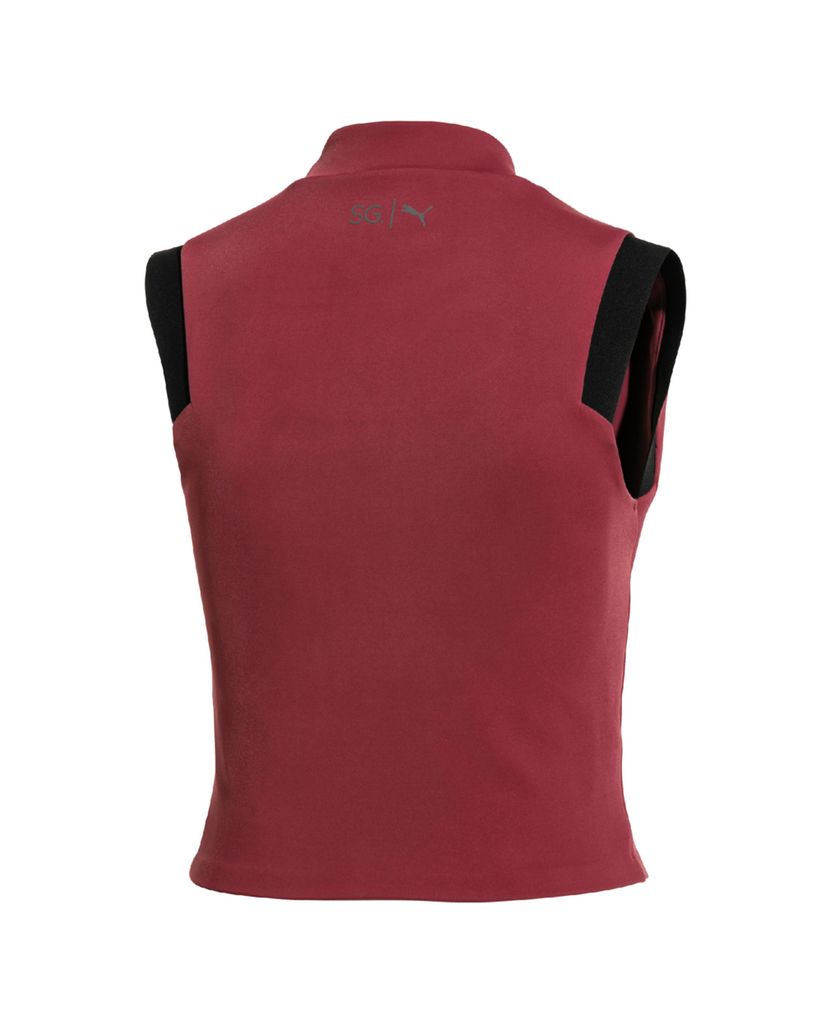 PUMA - Áo croptop nữ phối zip SG x PUMA