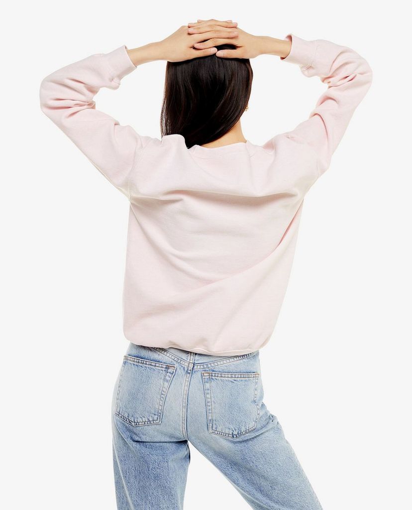 TOPSHOP - Áo sweatshirt nữ cổ tròn tay dài Bonjour Baby