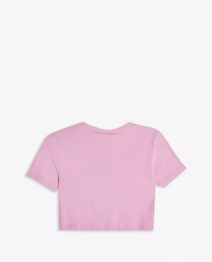 TOPSHOP - Áo thun nữ croptop cổ tròn tay ngắn Alien Print