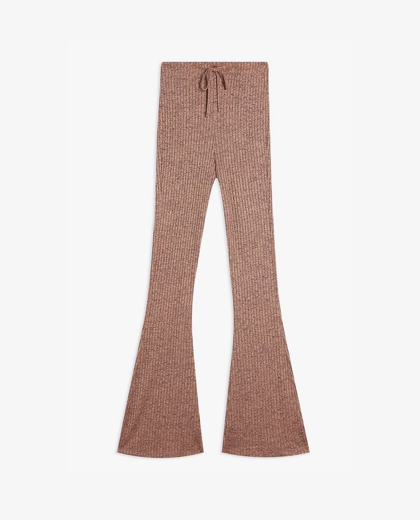 TOPSHOP - Quần kiểu nữ ống loe Pink Marl Flare