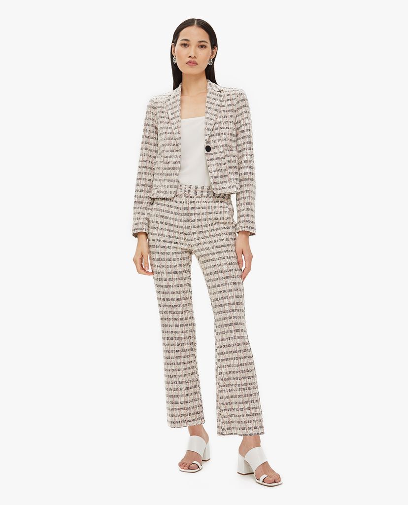 TOPSHOP - Áo blazer nữ tay dài phom croptop Jersey