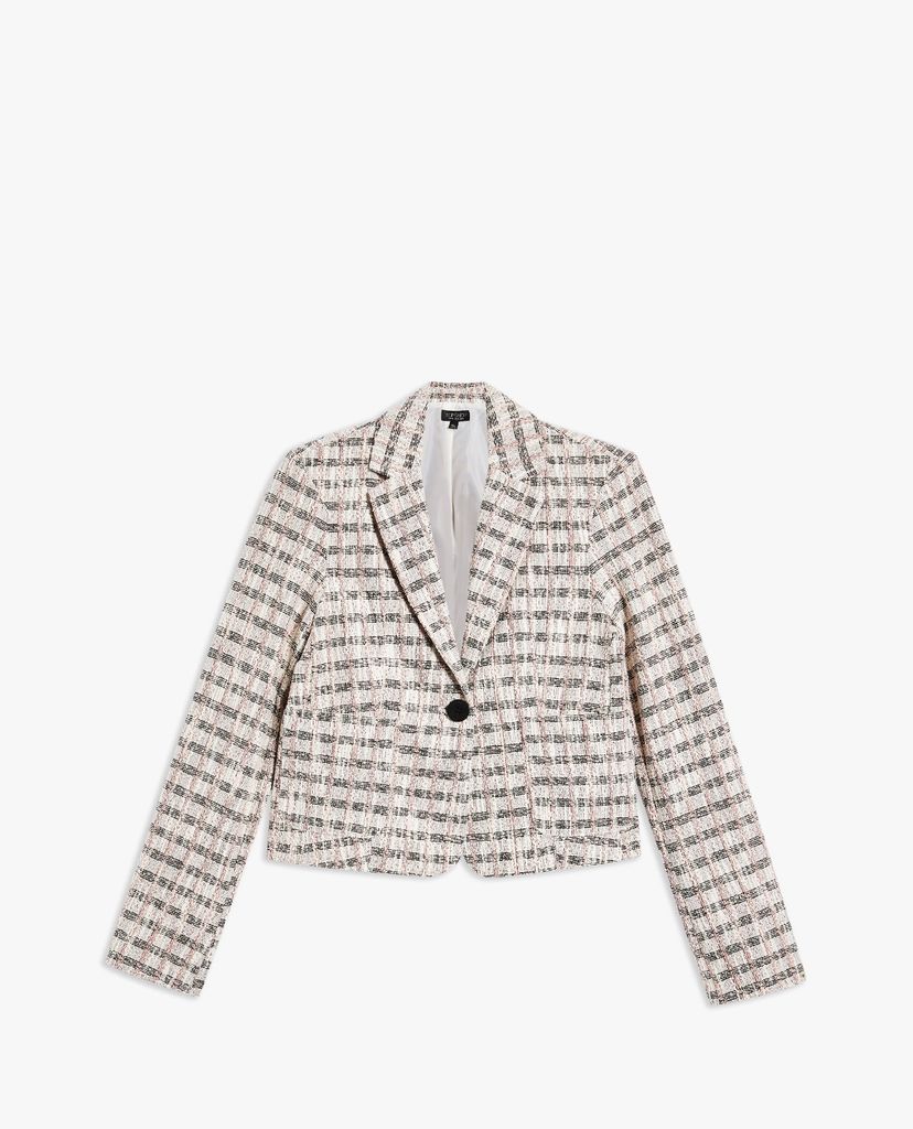 TOPSHOP - Áo blazer nữ tay dài phom croptop Jersey