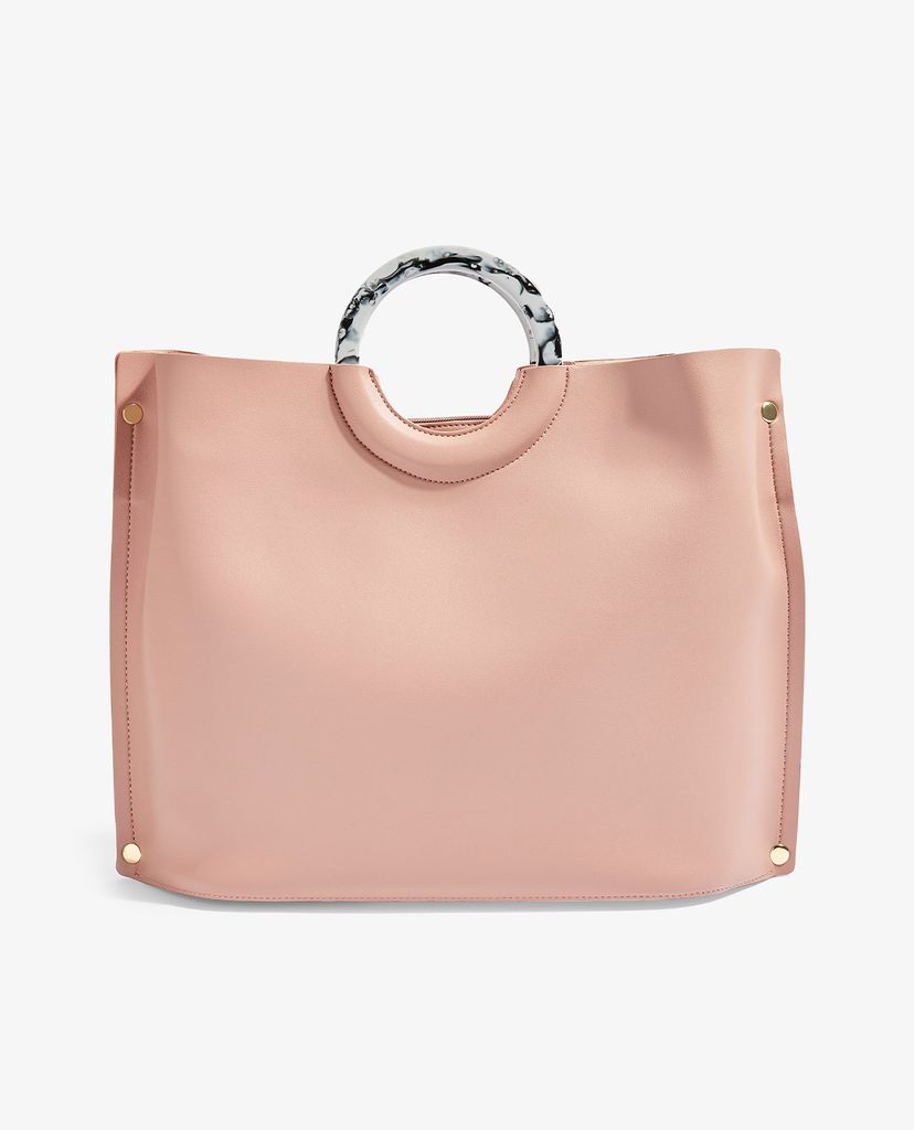 TOPSHOP - Túi xách tay nữ phom vuông Milan Marbled