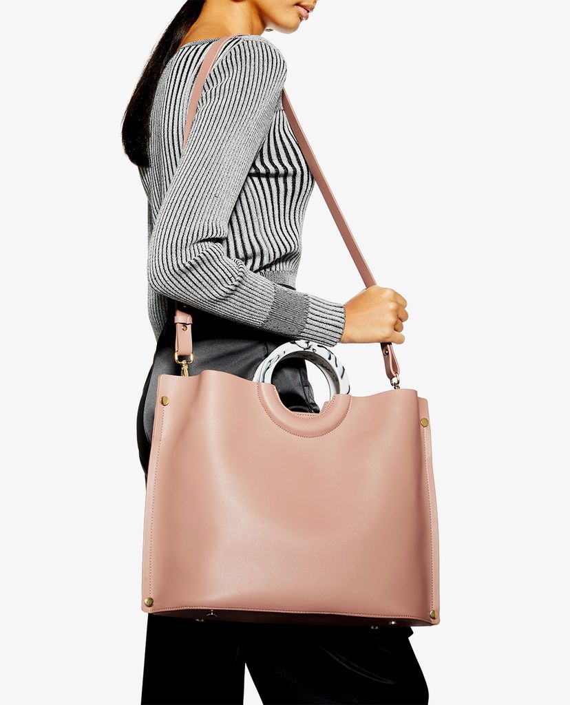 TOPSHOP - Túi xách tay nữ phom vuông Milan Marbled