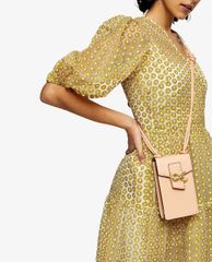 TOPSHOP - Túi đeo chéo nữ chữ nhật North/South Pink Sun Moon