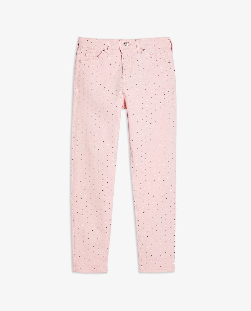 TOPSHOP - Quần jeans nữ phom skinny PETITE Pink Diamanté Jamie