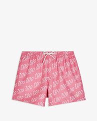 TOPMAN - Quần shorts bơi nam CONSIDERED 100 Motif Print