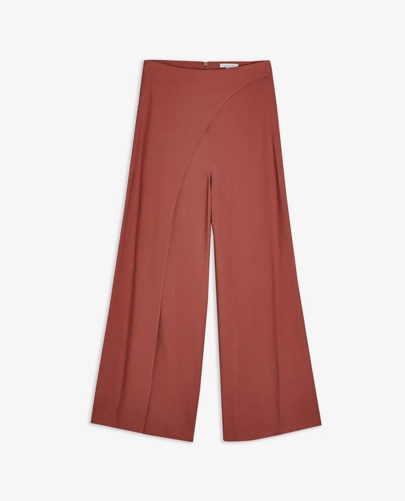 TOPSHOP - Quần kiểu nữ ống rộng xẻ lai thời trang