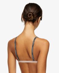 TOPSHOP - Áo bra nữ hai dây Pink Branded Jersey Triangle