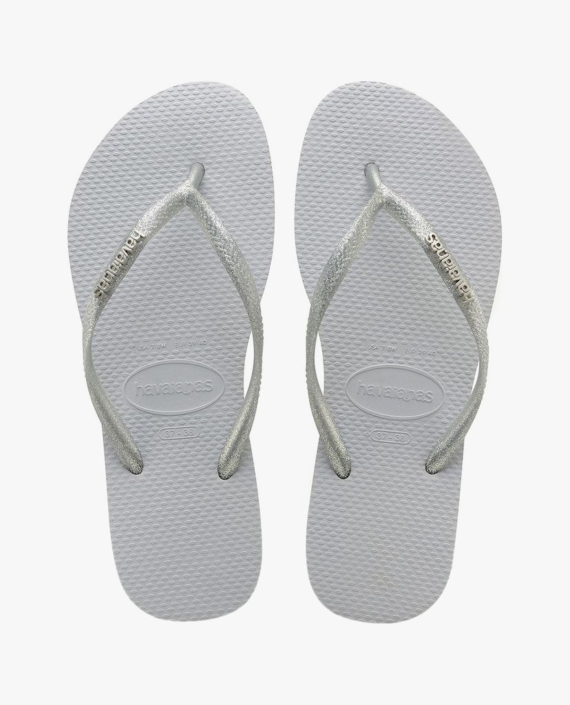 HAVAIANAS - Dép nữ Slim Logo Metallic