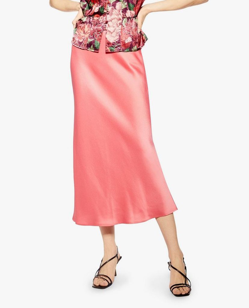 TOPSHOP - Chân váy midi phom suông Satin Bias