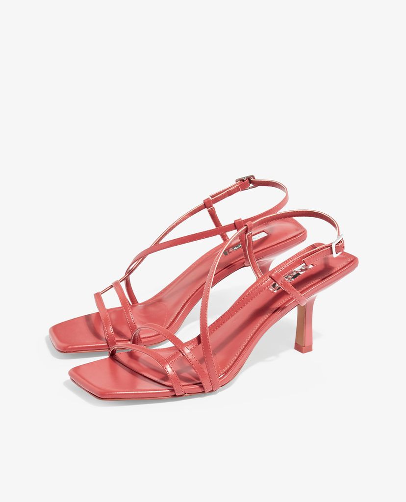TOPSHOP - Giày cao gót hở mũi dây mảnh STRIPPY Coral