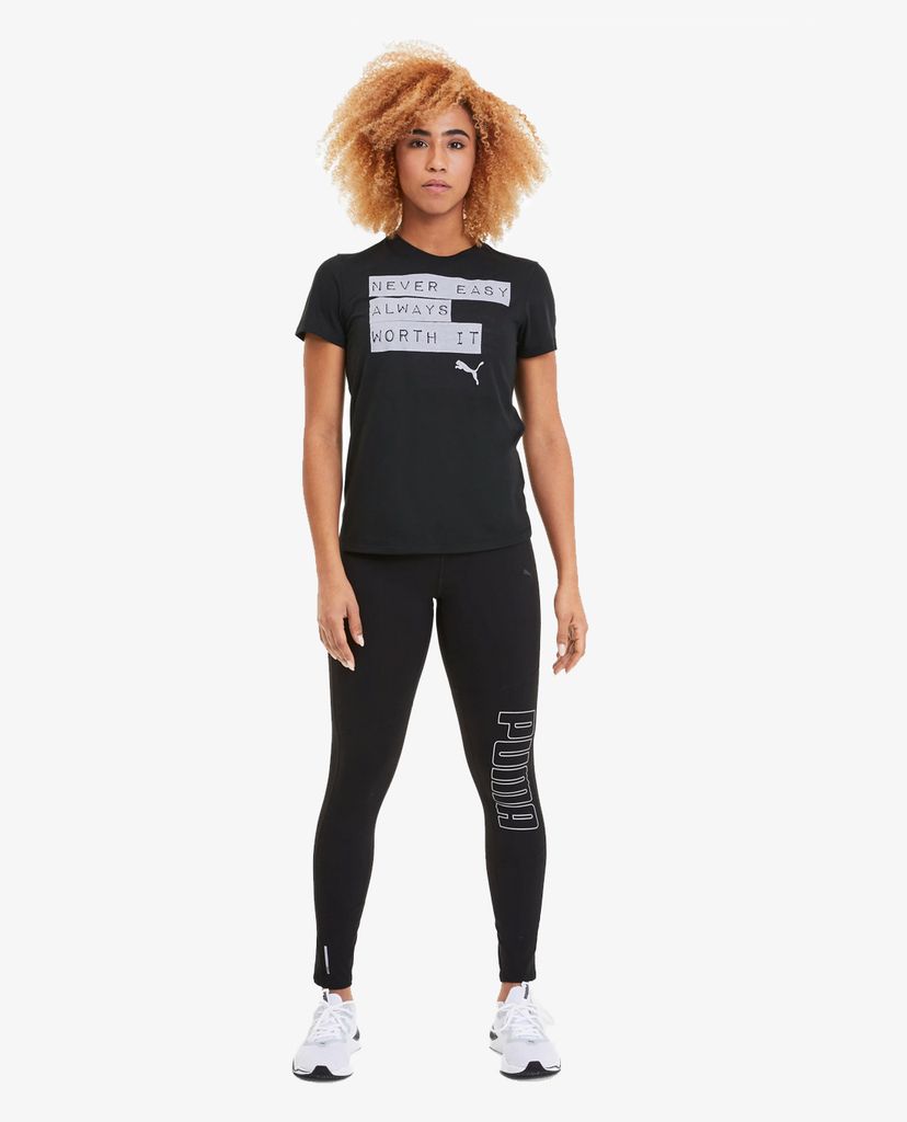 PUMA - Áo thun thể thao Slogan Crew