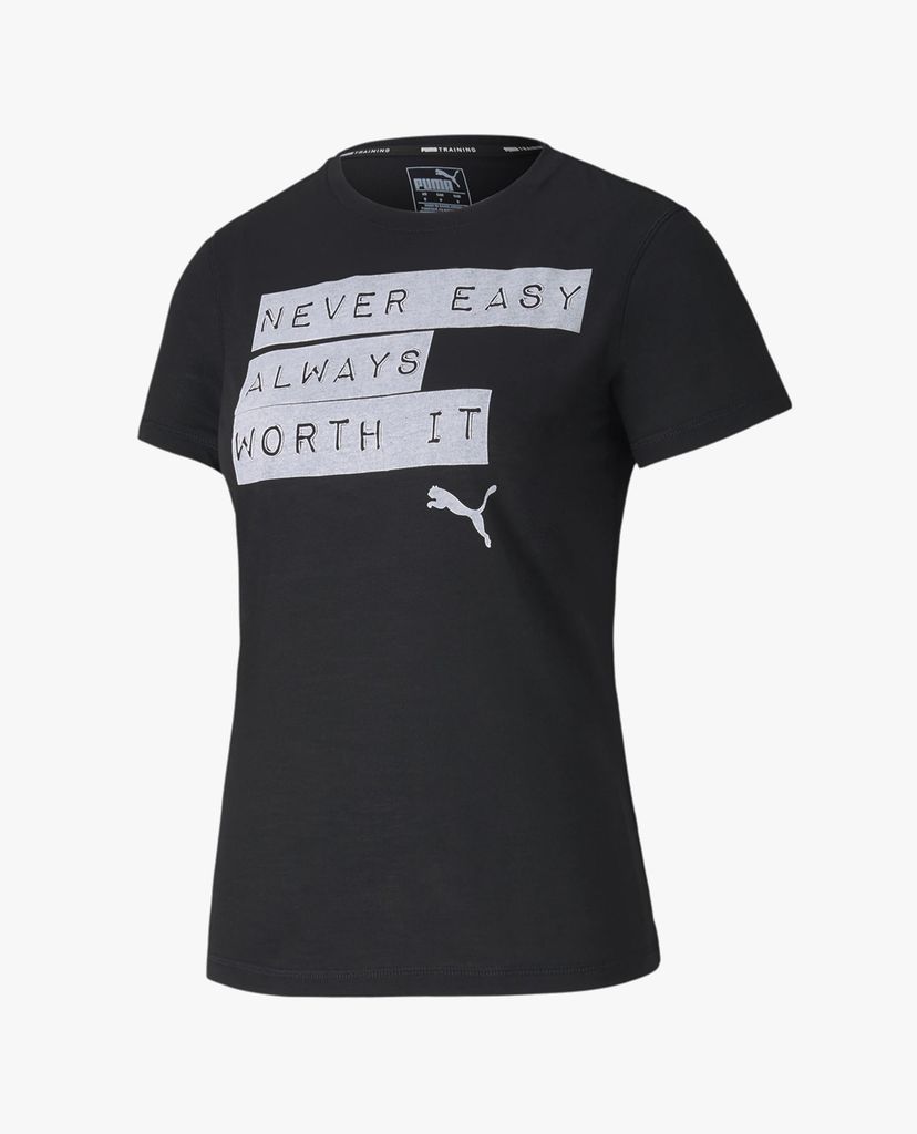 PUMA - Áo thun thể thao Slogan Crew