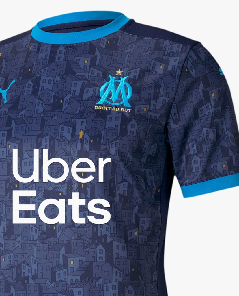 PUMA - Áo thun thể thao nam Olympique de Marseille Away Replica Teamsport