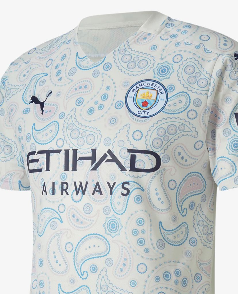 PUMA - Áo thun thể thao nam Man City Third Replica