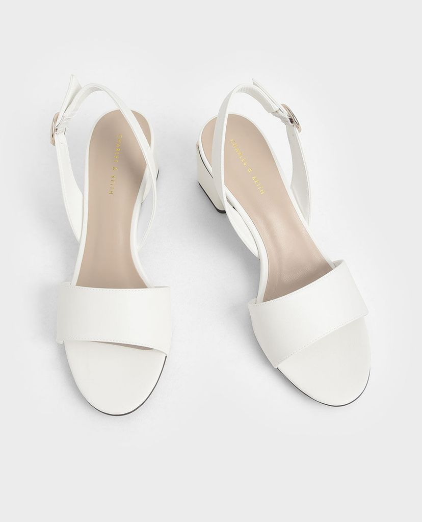 CHARLES & KEITH - Giày cao gót đế vuông Slingback Block