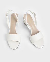 CHARLES & KEITH - Giày cao gót đế vuông Slingback Block