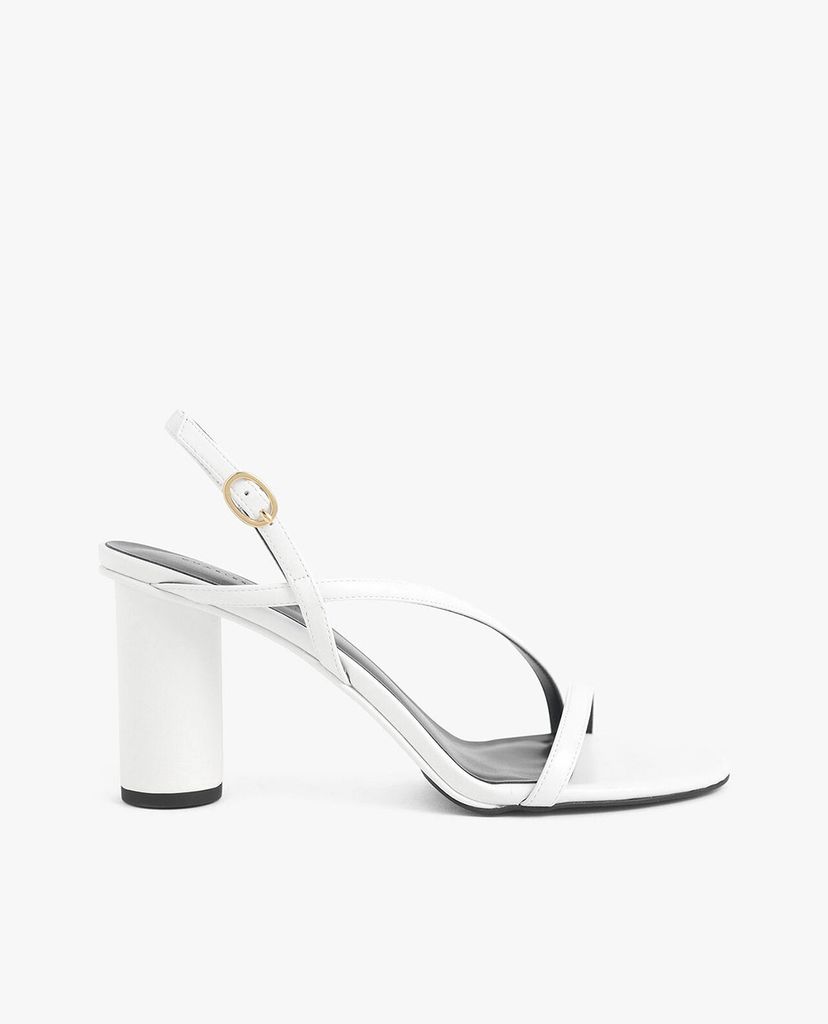 CHARLES & KEITH - Giày cao gót Asymmetric Strap Cylindrical