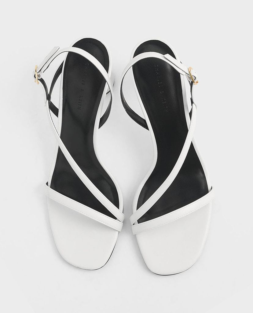 CHARLES & KEITH - Giày cao gót Asymmetric Strap Cylindrical