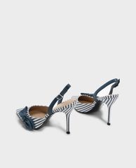 CHARLES & KEITH - Giày cao gót mũi nhọn Bow Detail Slingback