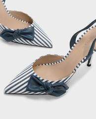 CHARLES & KEITH - Giày cao gót mũi nhọn Bow Detail Slingback