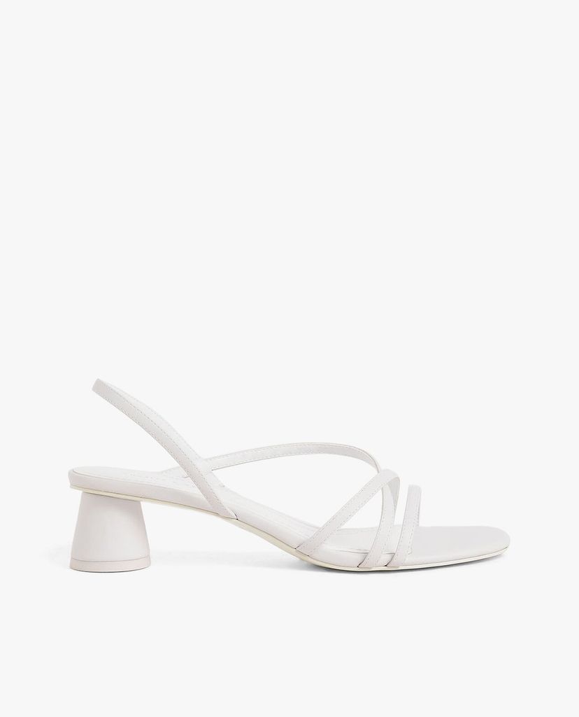 CHARLES & KEITH - Giày sandal cao gót hở mũi Strappy Cylindrical